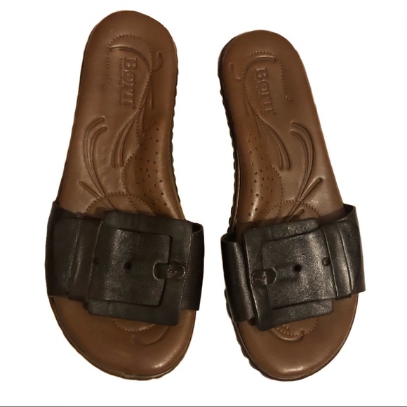 Born Buckle Slides Wood Leather Handcrafted - Picture 2 of 5
